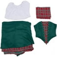 thumbnail image 7 of Christmas Caroler Dress Set Women Highland Scottish Plaid Dress Civil War Southern Belle Gown, 7 of 7
