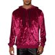 thumbnail image 1 of Sudadera de terciopelo INSPIRE CHIC para hombre, con capucha y mangas largas, sudaderas tipo pullover 2XL Burdeos, 1 of 5