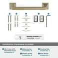 thumbnail image 4 of Amerock Mulholland Golden Champagne 9 inch (229mm) Towel Bar, 4 of 6