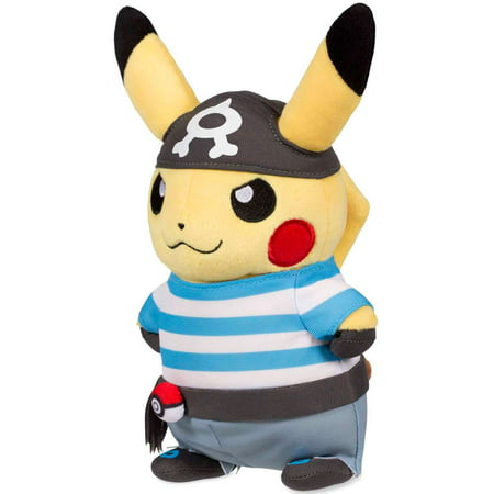 Pokemon Pikachu in Team Aqua Costume Plush