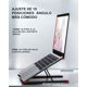 thumbnail image 4 of Soporte para Laptop, Base para Computadoras Portátiles, Ajuste de Engranajes, Compatible con MacBook, Surface, DELL, HP (Negro), 4 of 4