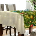 thumbnail image 3 of SKYSONIC Christmas Tree Tablecloth Waterproof Washable Polyester Square Table Cover Durable Tablecloth for Kitchen Dining Table Party Decor (60 X 90 Inch), 3 of 7