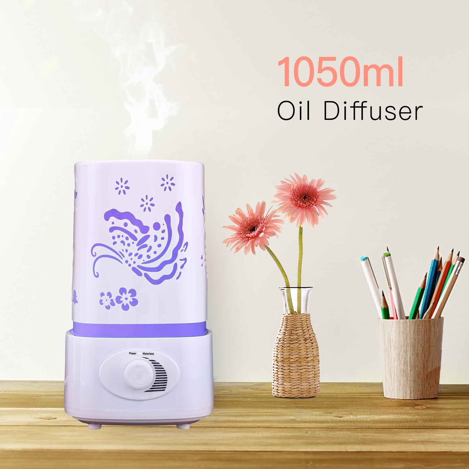 1.5L Ultrasonic Aroma Humidifier Air Diffuser Purifier Air Atomizer W