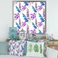 thumbnail image 3 of Designart 'Purple and Pink Floral Pattern' Traditional Framed Art Print, 3 of 4