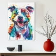 thumbnail image 5 of American Staffordshire Terrier Dog Canvas Wall Art Prints,Watercolor Dog Art Canvas Painting Poster,Pet Canvas Painting Puppy Artwork 8x12 inches, 5 of 6