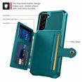 thumbnail image 3 of Samsung Galaxy S21 Wallet Case, Dteck Heavy Duty Hard Silicone Shockproof Case Magnetic Flip Leather Card Holder Protective Cover For Samsung Galaxy S21 6.2 inch, Green, 3 of 8