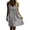 Gray, variant on Lovzfmll Casual Linen Blend Shift Maxi Dress for Women, Loose V Neck Short Sleeve Dress Black, XL