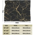thumbnail image 4 of Black and Gold Yellow Marble Throw Blanket Ultra Soft Warm All Season Marbling Texture Decorative Fleece Blankets for Bed Chair Car Sofa Couch Bedroom 80"X60", 4 of 6