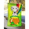 thumbnail image 2 of Carolines Treasures BB1954CHF Dalmatian St. Patricks Day Canvas House Flag, 2 of 4
