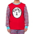 thumbnail image 3 of Dr. Seuss Thing 1 and Thing 2 Character Emblem Matching Family 2-Piece Tight Fit Pajama Set, 3 of 5