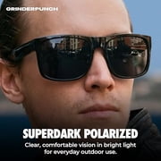 Grinderpunch XL Polarized Men's Oversized Sunglasses Big Heads Wide Face Large Head Fit Sports Driving Fishing Extra Wide Sunglasses