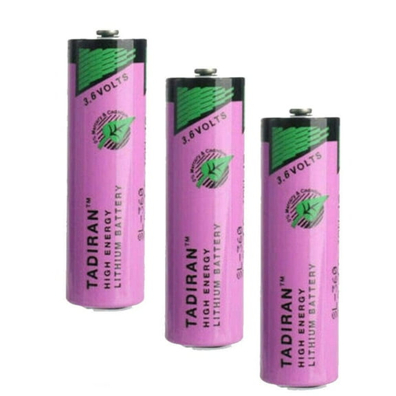 (3-Pack) 3.6V 2400mAh TL-5903 AA Lithium Battery for Tadiran TL-5903 SL-360 S7-400 ER14505 TL-2100 6ES7971-0BA00, for Siemens S7-400 PLC Machine, CNC Machine