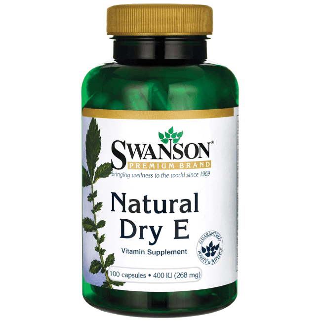 Swanson Natural Dry Vitamin E 400 Iu 100 Capsules