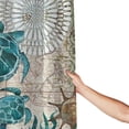 thumbnail image 5 of Sea Turtle Shower Curtain, Blue Ocean Creature Landscape Shower Curtains, Waterproof Curtains for Bathroom Beach Theme Decor 72x72, 5 of 7