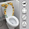 thumbnail image 3 of ZIATUBLE Sunflower Cow Toilet Tank Protector Cover Oval Toilet Lid and Tank Cover Sets for Bathroom Wear Resistant 2 Piece Set with Toilet Lid Cover Fits Most Toilet Tanks and Lids, 3 of 7
