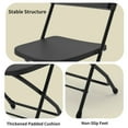 thumbnail image 2 of SHGJ&SOFT Set of 20 Folding Chairs, Plastic Seat and Backrest, Black Metal Frame Chair, Suitable for Indoor and Outdoor,Capacity 350 lbs (Black, 20-Pack), 2 of 8