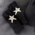 thumbnail image 2 of CUITING Women‘s Star Print Knitted Fingerless Gloves  Y2K Style  Warm & Comfortable  Elastic  Hand Wash or Dry Clean  Nylon Material  Festive Accessory for Ladies, 2 of 6