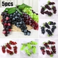thumbnail image 2 of Faux Raisin Artificiel Fruit Fleur Feuilles Plante Réaliste Déco Maison Bureau Fête, 2 of 4