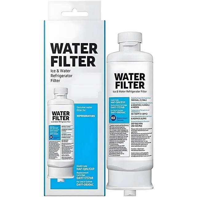 Filtro de Agua DA97-17376B, DA97-08006C para Refrigeradores Samsung, Filtro de agua para refrigerador