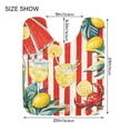 thumbnail image 5 of Yayeee Bath Rugs for Bathroom Floor Set of 2 Non Slip Fluffy Soft Absorbent Mat, White Striped Lemon, 5 of 7