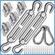 thumbnail image 2 of Rhafayre Kit de fijación para toldo M8 de alta resistencia, kit de fijación de toldo de acero inoxidable 304 para triángulo y cuadrado, kit de accesorios, 2 of 6