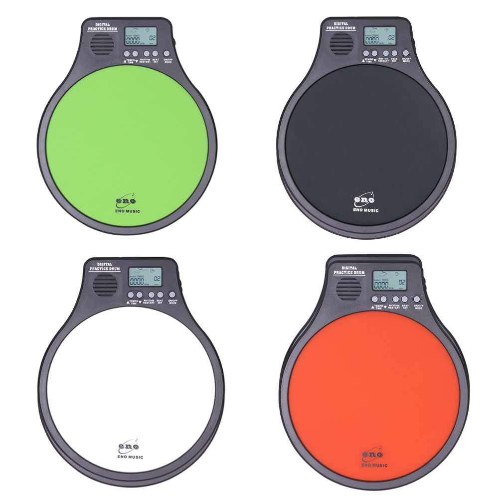 ENO 3 in 1 Practice Dumb Drum Pad with Metronome /Counting/ Speed