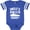 Football Blue and White, variant on Uncles Lil Racing Buddy Boys or Girls Baby Bodysuit