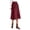 Red, variant on Lixiuxyad Women's Skirt Women's Suede A Line Midi Skirt With Elastic Waist And Front Pockets For Fall And Winter,Beige