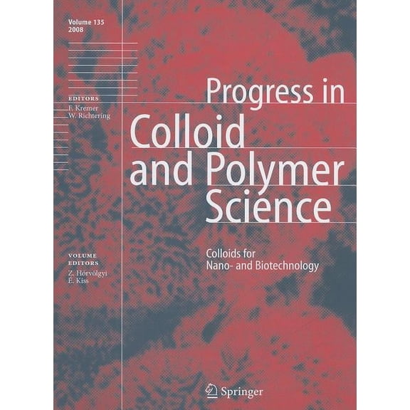 Progress in Colloid and Polymer Science Colloids for Nano- And Biotechnology, Book 135, (Hardcover)