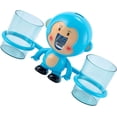 thumbnail image 3 of Kids Cartoon Automatic Toothpaste Dispenser Wall Mounted Toothbrush Holder with 2 Mugs Set for Bathroom, 3 of 5