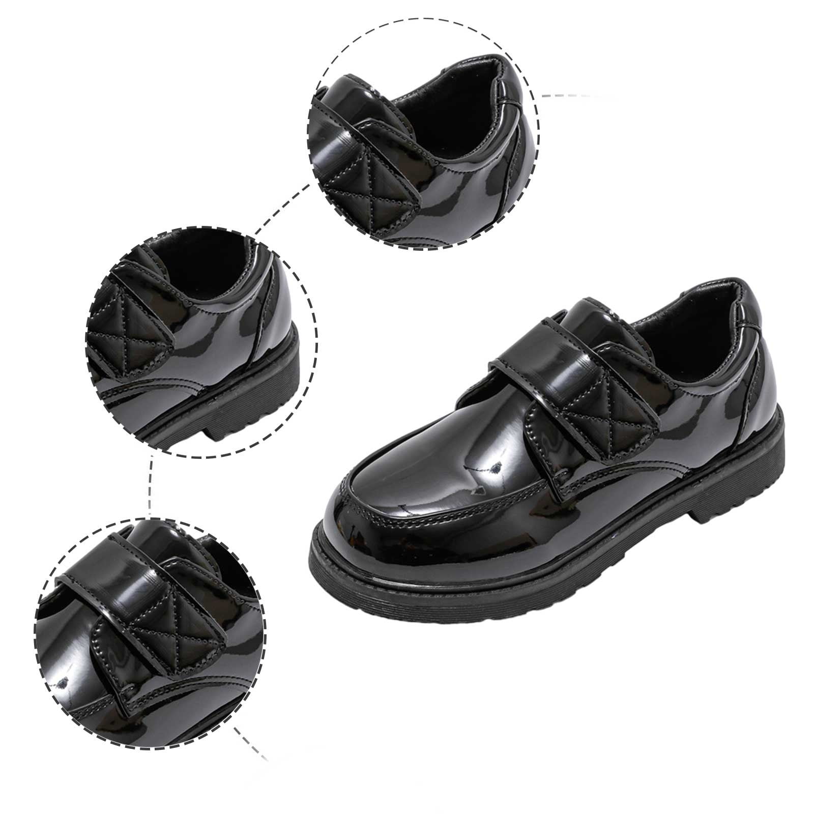 Little Kid Boys Shoes Cute Toddler Girl Shoes Fashion Summer Autumn Boys Leather Shoes Boots Thick Bottom Student Dress Shoes Performance Male
