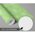 thumbnail image 6 of S4Sassy Self-Stick Decorative Boho Wallpaper, Dot Geometric Print Wall Paper, Vinyl Waterproof Contact Paper, Green, 25"X 120" Removable Renter Friendly Walls Covering For Bedroom, Dining Room, 6 of 9