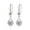 White, variant on Huepoe 1 Pair Women Hanging Earrings Blue Rhinestone Water Drop Shape Drop Earrings Hollow Out Dangling Earrings for Prom Party Datings