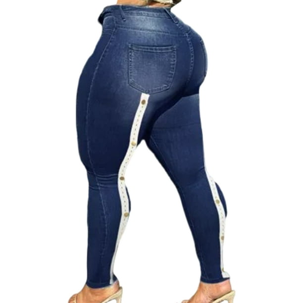 Bellella Women Plus Size Leggings High Waist Oversized Faux Denim Pant  Tummy Control Fake Jeans Stretch Butt Lifting Bottoms Running Jeggings Blue  3XL