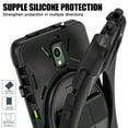 thumbnail image 4 of XYX Case for Samsung Galaxy Tab Active5 8 inch (SM-X300/SM-X306B) with 360 Degree Rotating, Hand Strap, Shoulder Strap, Black, 4 of 7