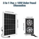 thumbnail image 5 of Ventilador Solar, Ventilador de Escape Solar para Invernaderos, Áticos, Cobertizos, Graneros, Gallineros y Casas de Perros (Panel Solar de 15W + 2 Ventiladores de Escape Solares) con 27 Rating, 5 of 11