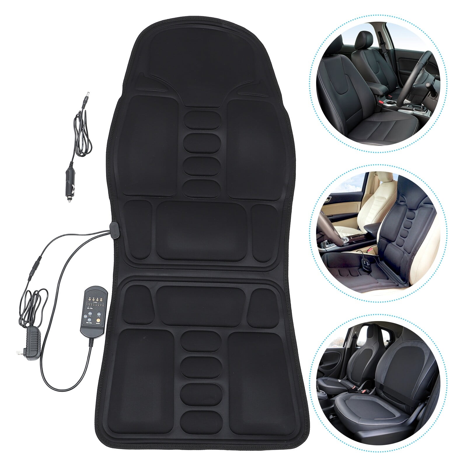 Massage Seat Cushion Pad with Heat 9 Massage Style Airbag Lumbar