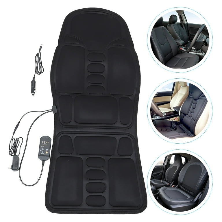 Massage Seat Cushion Pad with Heat 9 Massage Style Airbag Lumbar Support Fatigue Stress Relief Back Massager Chair Pad for Men Women Home Office Use
