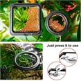 thumbnail image 5 of Fish Feeding Ring, Fish Feeder Aquarium Fish Turtle Tank Accessories Food Feeder Circle 2 Pieces (black), 5 of 5