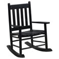 thumbnail image 2 of Coaster Home Furnishings Slat Back Black Youth Rocking Chair, 2 of 4