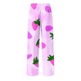 thumbnail image 4 of Pantalones largos para hombre con estampado de cintura elástica y bolsillo con cordón, pantalones largos de poliéster para hombre, 4 of 5