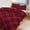 style-2, variant on Red Colored Diamond Grid Duvet Cover Set Themed Multicolor Polyester Bedding Set for Bedroom Decoration