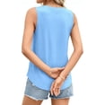 thumbnail image 5 of PRETTYGARDEN Womens Summer Tops Spring Fashion Sleeveless Tank Tops Casual Loose Fit Shirts Beach Vacation Clothes, 5 of 10