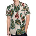 thumbnail image 4 of High Quality Hawaiian Shirts for Men Short Sleeve Aloha Beach Shirt Floral Summer Casual Button Down Shirts Blouses 35Y4WI, 4 of 7