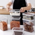 thumbnail image 4 of Billuyoard Contenedor de almacenamiento de alimentos para cocina, estante para caja de fideos, tanque colgante montado en la pared, soporte Almacenamiento y organización del hogar, 4 of 6