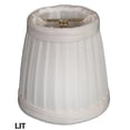 thumbnail image 5 of Royal Designs, Inc. Pleated Empire Chandelier Shade CS-110WH-6, White, 3 x 4.25 x 4.25, Pack of 6, 5 of 5