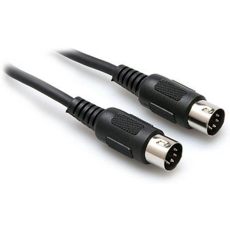 UPC: 0728736000056 | HOSA – MID-301BK – MIDI Cable – 5-pin DIN to Same – 1 ft