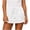 White, variant on Womens Crinkle Gauze Drawstring Waist Mini Skirt Casual Elastic Waist Short Skirt with Pockets