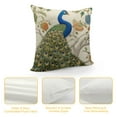 thumbnail image 4 of BCIIG Embroidered Peacock Throw Pillow Covers  Spring Decoration Pillowcases  24x24in, 4 of 5