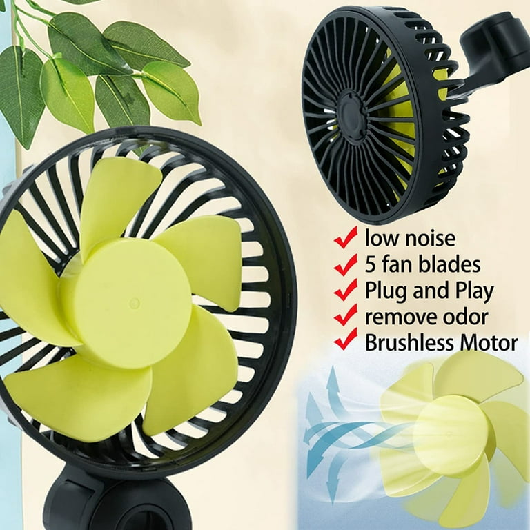 Car Fan For Backseat Kids With Retractable Long Arm